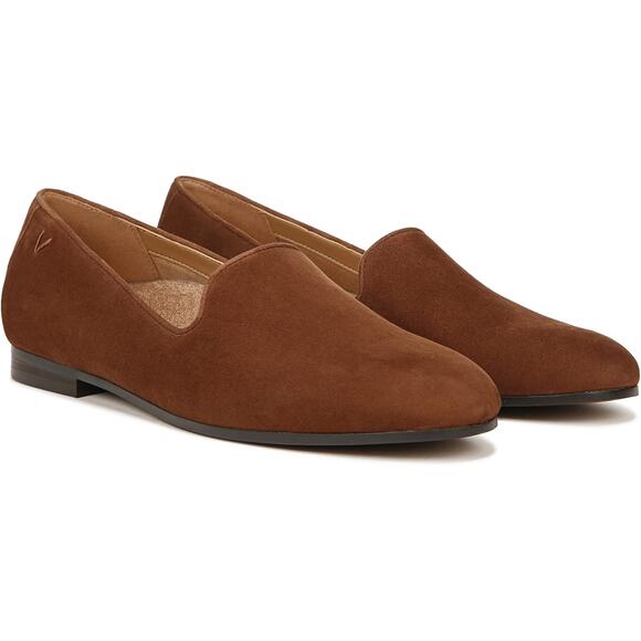 Vionic Women's 8.5M Brown Suede Willa II Slip On Loafers Comfort Casual LB7-3 - Picture 1 of 9